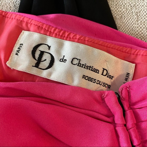 CHRISTIAN DIOR robes Du Soir 90'S couture - Picture 4 of 8